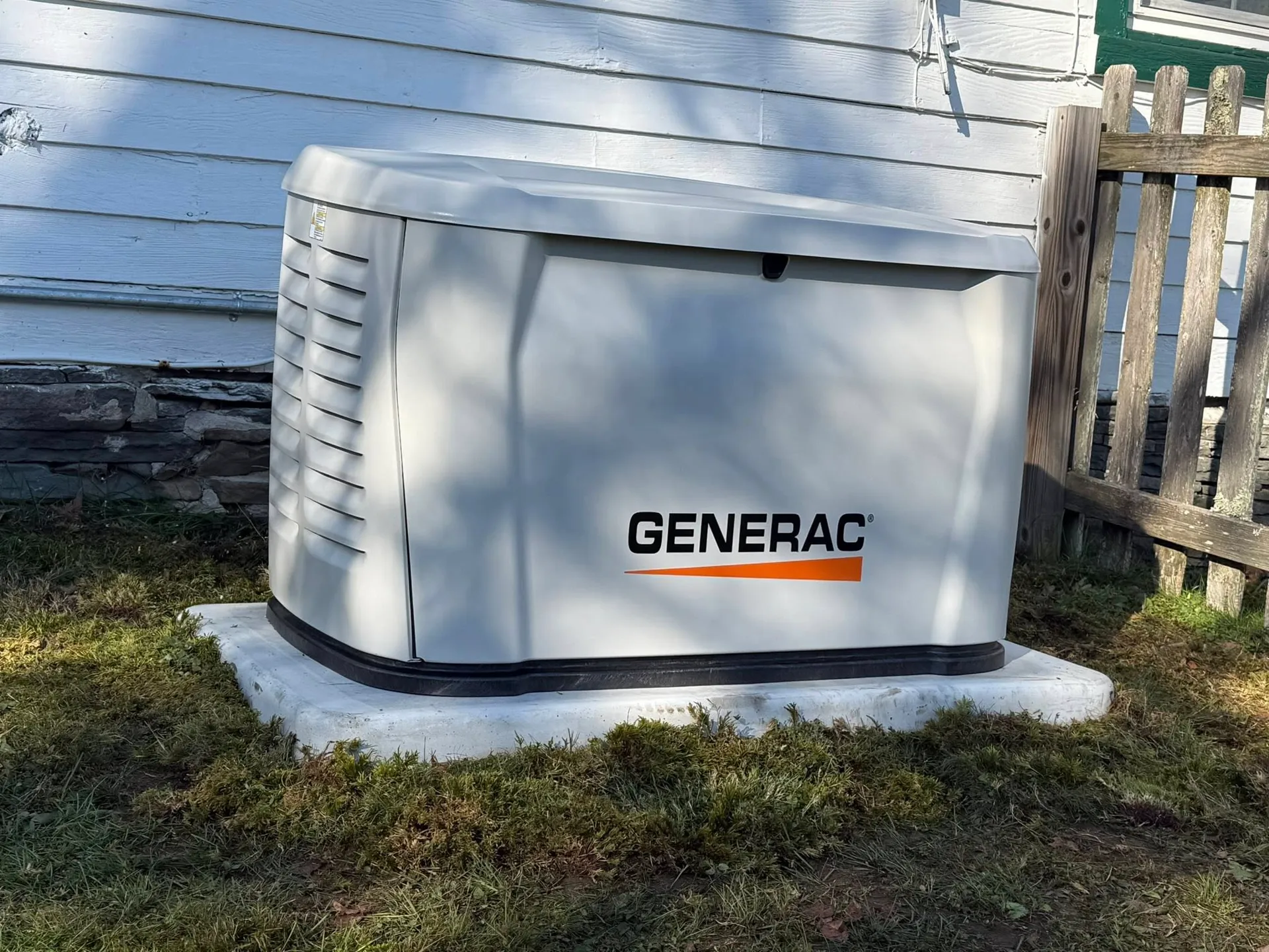 Generac standby generator installed at a Hudson Valley home