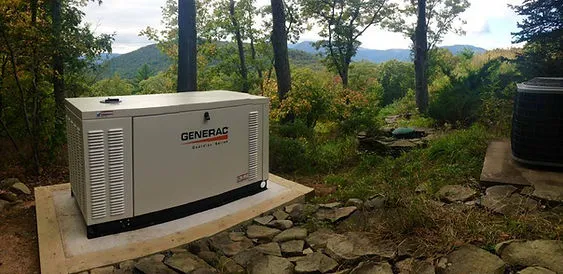 Standby generator installed at a Hudson Valley property